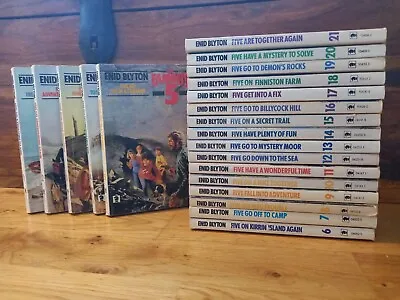 £19.99 • Buy Enid Blyton Famous Five Full Set Of 21 Vintage Paperback 1980's By Knight Books