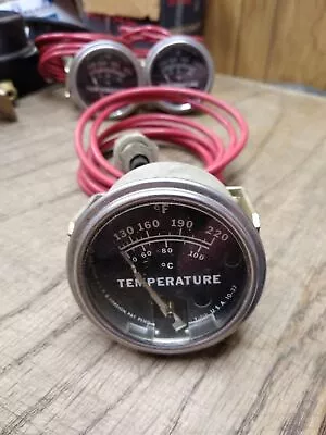 Vtg Murphy Swichgage 220 Degrees Temperature Gauge 2.25  Diameter 6 Foot Cable • $109.95