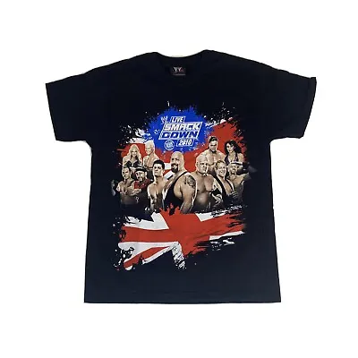 £10 • Buy Mens Authentic WWE Wrestling T-Shirt Raw Black 2010 Tour Youth Medium