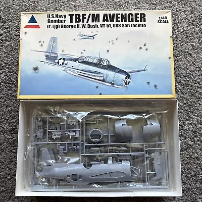 Accurate Miniatures TBF/M AVENGER US Navy Bomber Lt Bush Model Kit 480120 • $32.50