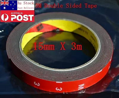 2 X Genuine 15MM X 3M Double Sided Car Automotive Foam Attachment Tape 3 Meter  • $10.59