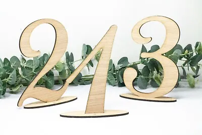 £3.50 • Buy Wooden Number Freestanding, Table Numbers, Centrepieces, Table Decor, Home Decor