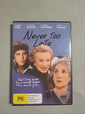 Never Too Late - Olympia Dukakis - DVD - Region 4 - VGC • $7.50