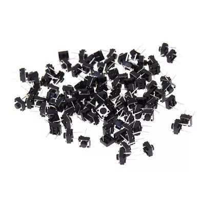 100pcs 2pins Tactile Push Button Switch Tact Switch 6X6X5mm Momentary ODUS__- • $7.64