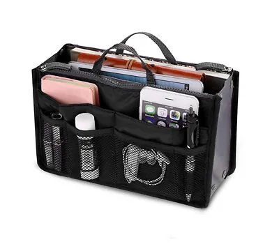 Women's Travel Handbag Organizer Insert-Multi-Pocket Purse Liner Tote Organizer • $7.60