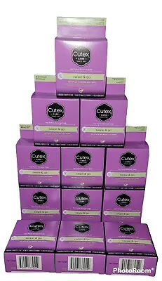 12 Cutex Care Swipe & Go Nail Polish Remover Pads 10 Per Pack Wipe NEW FREE SHIP • $42.97