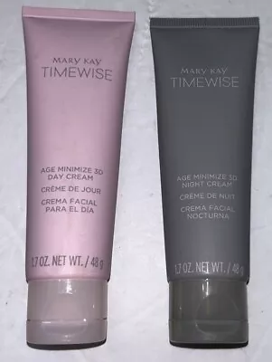 Mary Kay Timewise Age Minimize Day & Night Crèmes Set 1.7 Oz Each New W/o Boxes • $45