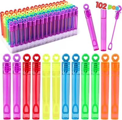 Syncfun 102 Pcs Circle Mini Bubble Wands Bulk For Kids' Bubble Toys Summer Party • $21.99