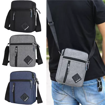 Men's Messenger Bag Waterproof Cross Body Shoulder Utility Travel Work Handbag • £5.65