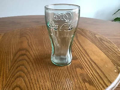 Vintage 4 1/2  Green Tinted Coke Glass • $5