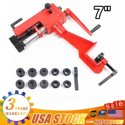 7  Sheet Metal Bead Roller Bending Bender Rolling Machine With 6 Dies 22 Gauge • $201.40