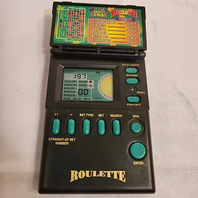 Vintage Mini Vegas Slots 1994 Micro Games Electronic Handheld Roulette • $12.99