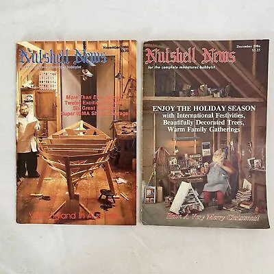 Nutshell News Miniature Magazine Lot Of 2 November December 1986 • $8