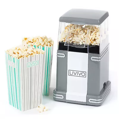 £16.99 • Buy POPCORN MAKER CARNIVAL ELECTRIC HOT AIR FAT FREE 30's RETRO STYLE POPPER MACHINE