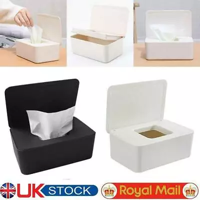 £7.59 • Buy Tissue Wet Wipes Dispenser Holder Paper Storage Box Case Lid Bedroom Toilet Uk