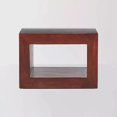 Dakota Mango Hardwood Cube Side/ End Table Hand Crafted Table • £74.66