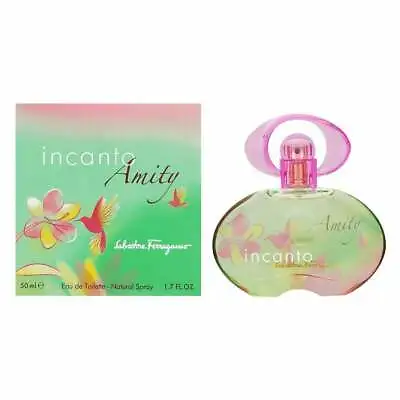 Salvatore Ferragamo Incanto Amity 50ml Edt Spray For Her - New Boxed & Sealed • £22.95