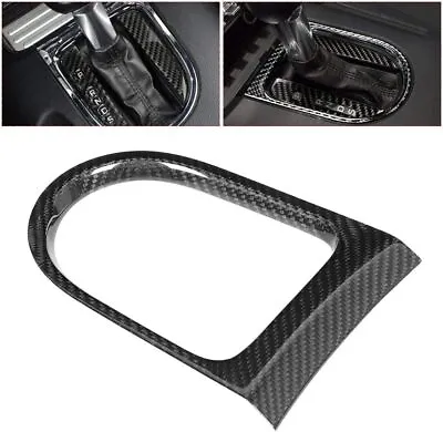 Carbon Fiber Gear Shift Panel Cover Interior Accessories For Ford Mustang 2015+  • $18.99