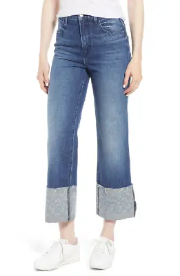 J Brand Womens Denim Joan High Waist Crop Wide Leg Jeans Size 25 Blue JB001576 • $103.99