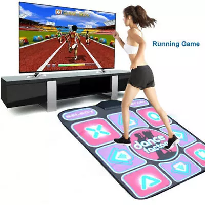 USB Non-Slip Dance Mat Pad Single Dancing Step PC TV AV Video Household Game UK • £15.60