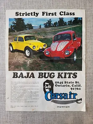 Volkswagen Bug Baja Kit Advertisement Vintage Print • $10