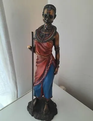Female Masai  Warrior Figure Leonardo Collection 2003 With Broken Wrist.  • £30