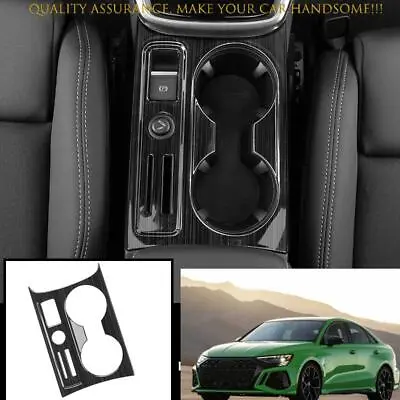 For Audi A3 S3 RS3 2022-2023 Black Titanium Center Console Water Cup Frame Trim • $29.58