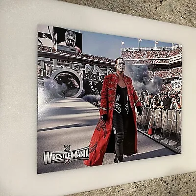 WWE Poster Print Sting Wrestlemania 31 Pro Wrestling 11” X 14” 2015 3/29/15 • $20.15