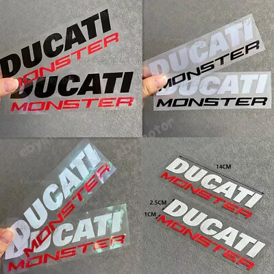 Motorcycle Fuel Tank Emblem Decals For Ducati MONSTER Bike Racing Badge Stickers • $11.50