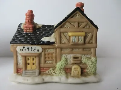 Christmas 1993 Porcelain Bisque Miniature Olde Town Village Post Office #10670 • $17.24