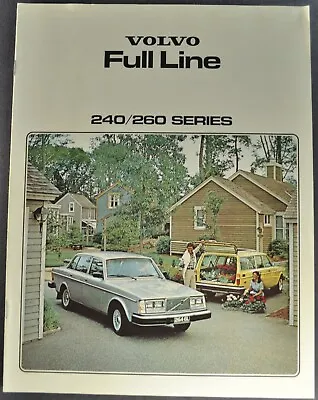 1979 Volvo Brochure 242 244 Sedan 242GT 262C 245 265GL Wagon Excellent Original • $8.95