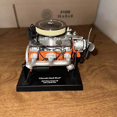 Small Block 67 Chevy Camaro SS 350-ci Turbo Fire Car Motor Engine Die Cast Model • $22