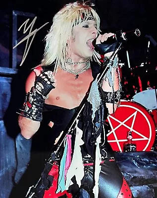 VINCE NEIL - MOTLEY CRUE - SHOUT AT THE DEVIL - SILVER Signed 8 X 10 Photo W/COA • $199.99