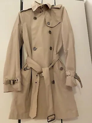 Burberry Vintage Trench Rain Coat Great Condition Sz S UK 8 Beige • $179
