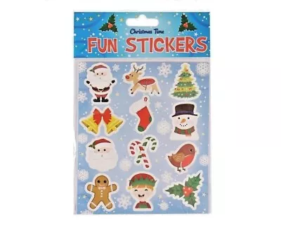£1.99 • Buy Christmas Fun Stickers - Great Stocking Filler, Party Bag Filler Favor