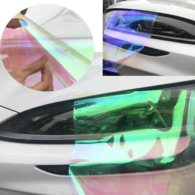 Universal Car Chameleon Tint Film Overlay Sheet For Headlight Cover Decal Trim • $7.88