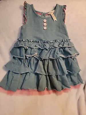 MATILDA JANE BABY GIRL  LITTLE SPRITE DRESS TIERED RUFFLE SKIRT NET 18-25 Mo • $14.99