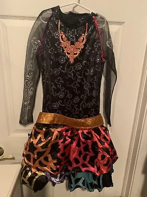 Monster High Skelita Calaveras Costume L 12-14 Day Of The Dead Dress • $19.99