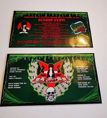 Pinball Card Instructions Elvira Scared Stiff Set Of 2 • $23.24