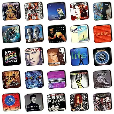 £3.99 • Buy NINETIES ALBUMS 90's MUSIC COASTERS WOODEN Album Art Prints Music Room Decor