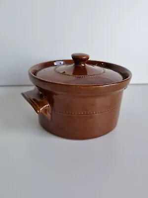 Vintage Pearsons Of Chesterfield Made In England Brown Glazed Casserole Dish • $50