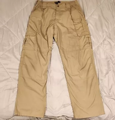 511 5.11 Tactical Series Cargo Pants Mens 34x32 Khaki Brown • $19.44