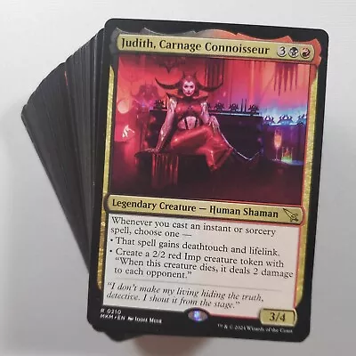 MTG MKM Commander Judith Carnage Connoisseur EDH Deck • $19.99