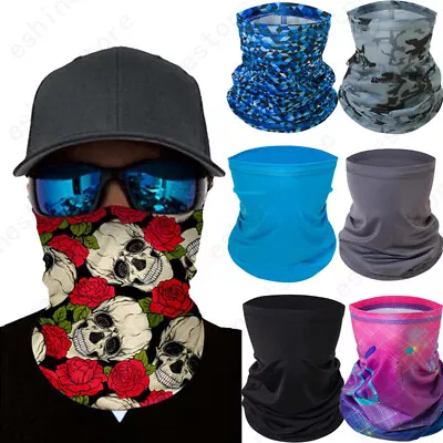 9Style Face Scarfs Wraps Biker Gaiter Neck Head Wraps Motorcycle Novelty Bandana • $4.95