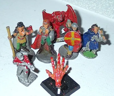 $45.20 • Buy LOT Of 7, TSR Figures Dungeons & Dragons Solid Metal (5)+ Games Workshop Mixed