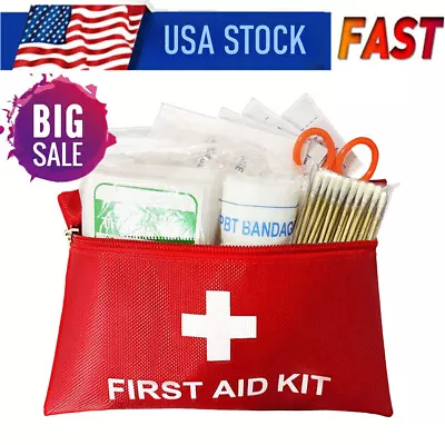 Mini First Aid Kit 79Pieces Small First Aid Kit Includes Emergency Tape • $6.99