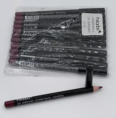 Nabi Lipliner Pencil L03 Burgundy 0.04 Oz 12 Pack • $13.99