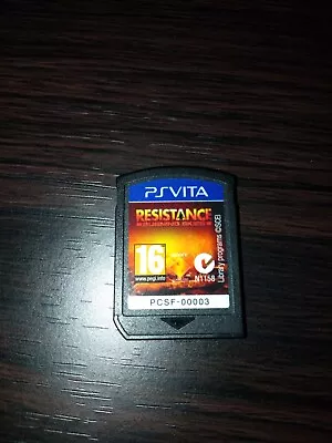 SONY PS VITA GAME RESISTANCE BURNING SKIES Cartridge Only  Free Postage  • $30