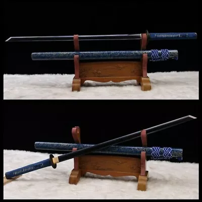 Full Tang Blade High Quality Zatoichi Japanese Samurai Ninja Sword Folded Steel  • $184.14