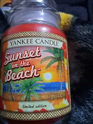 Yankee Candle Very Rare And Limited Edition Sunset On The Beach Large Jar • £45